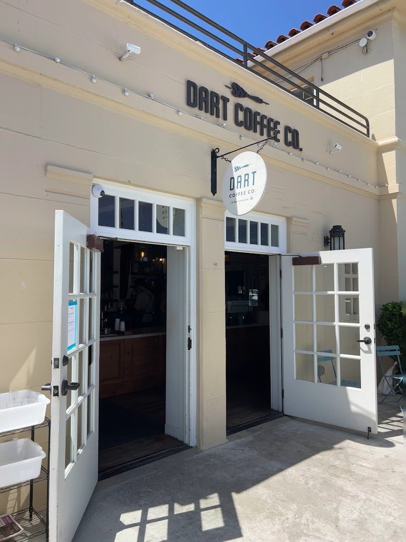 Storefront of Dart Coffee Co, specialty coffee shop in Santa Barbara