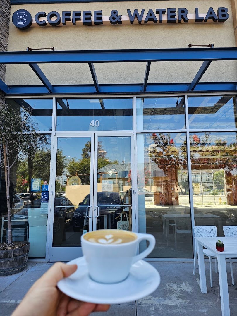 Storefront of Coffee & Water Lab, specialty coffee shop in San Jose