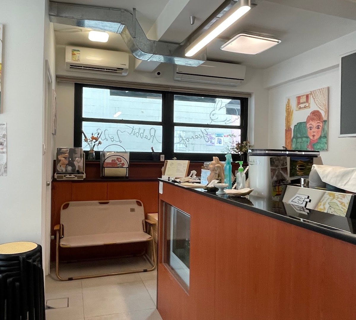 Interior of Soul fresh, specialty coffee shop in Hong Kong