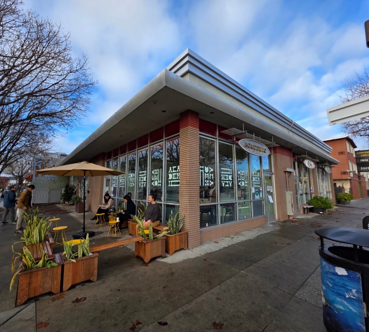 Storefront of Academic Coffee, specialty coffee shop in San Jose