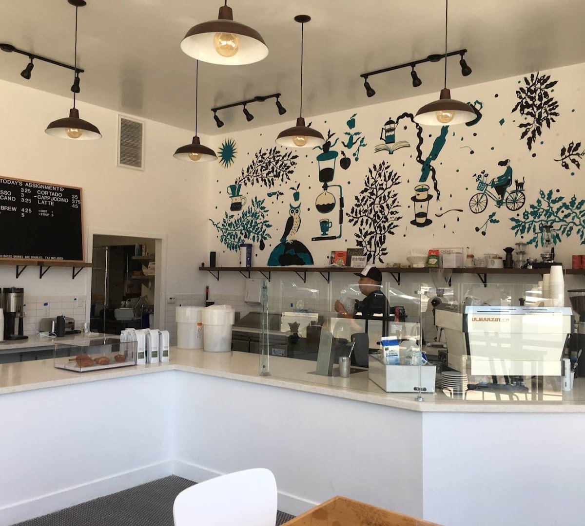 Interior of Academic Coffee, specialty coffee shop in San Jose