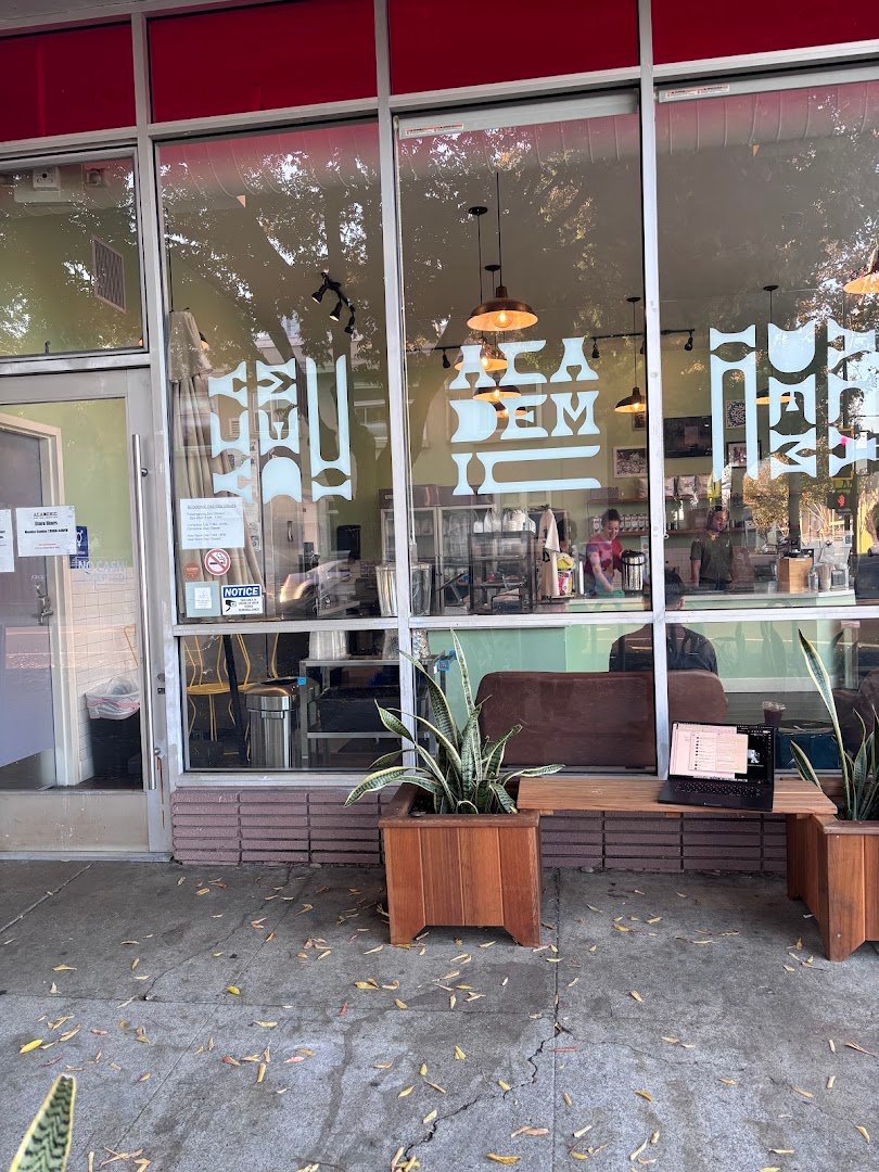 Storefront of Academic Coffee, specialty coffee shop in San Jose