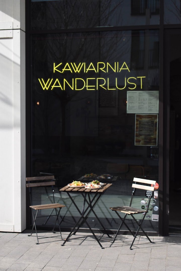Storefront of Wanderlust Speciality Coffee, specialty coffee shop in Warsaw