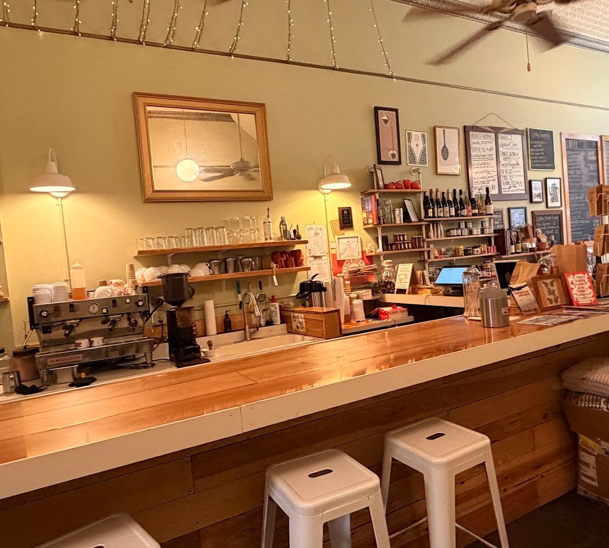Interior of Sefton Coffee Company, specialty coffee shop in Richmond