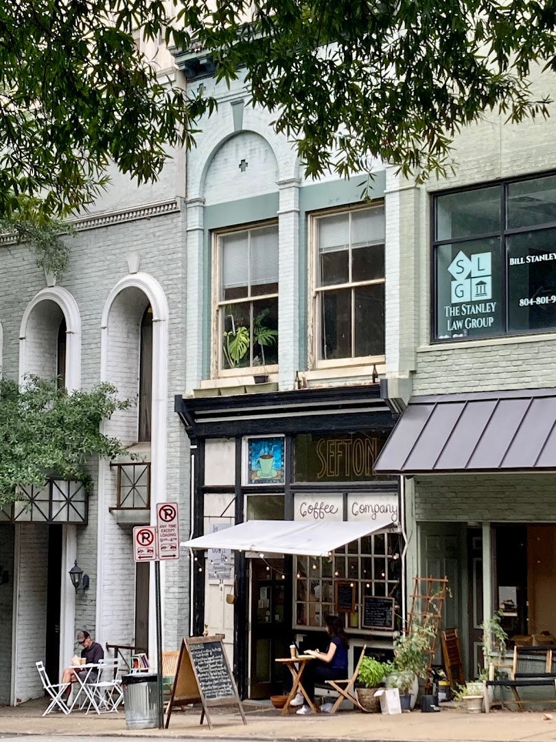 Storefront of Sefton Coffee Company, specialty coffee shop in Richmond