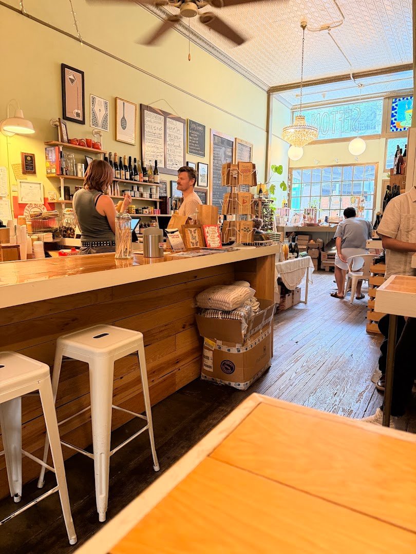 Interior of Sefton Coffee Company, specialty coffee shop in Richmond