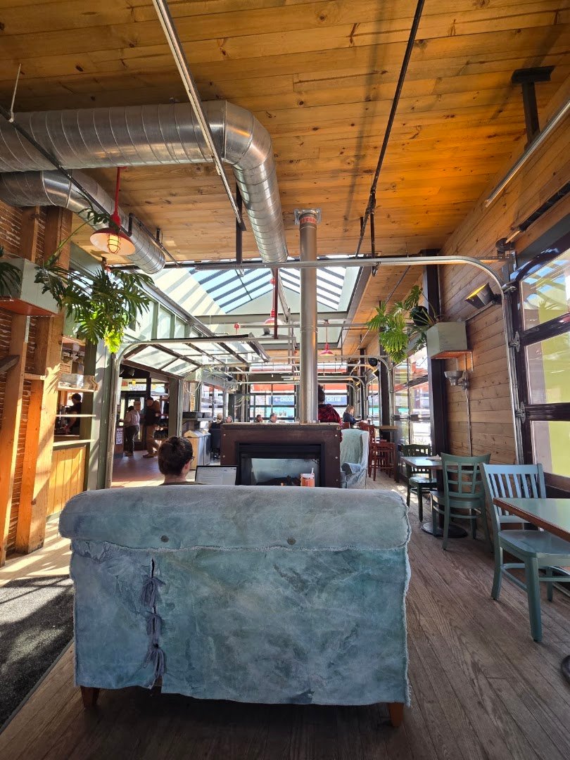 Interior of Colectivo Coffee Monroe St., specialty coffee shop in Madison