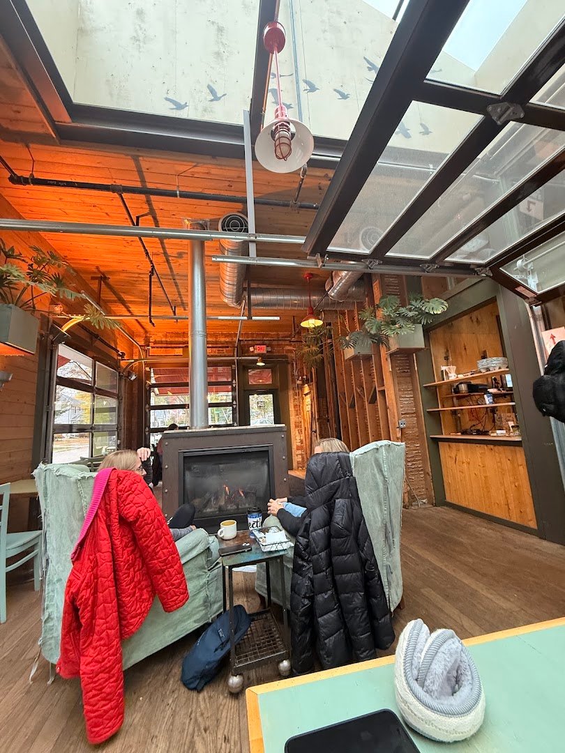 Interior of Colectivo Coffee Monroe St., specialty coffee shop in Madison