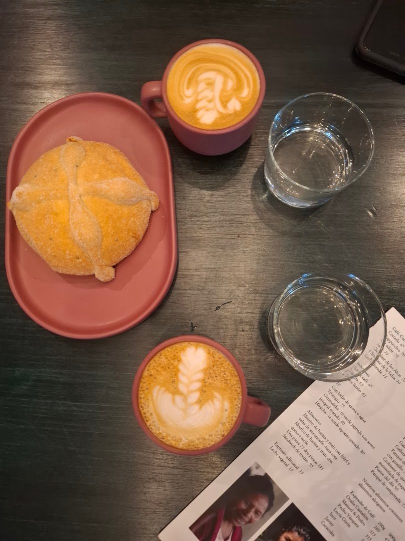 Coffee at Cafeología, specialty coffee shop in Mexico City
