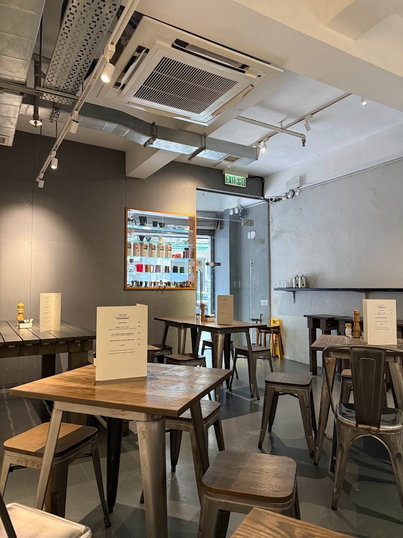 Interior of Barista Jam, specialty coffee shop in Hong Kong