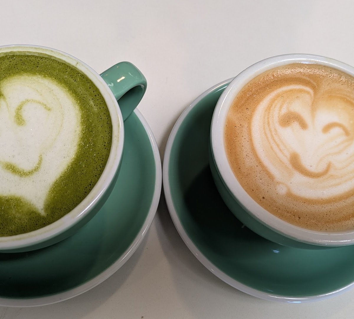 Coffee at Zocalo Coffeehouse, specialty coffee shop in Oakland