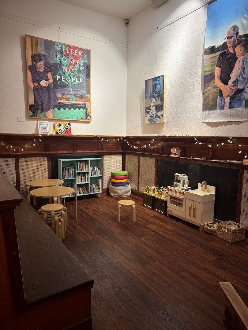 Interior of Zocalo Coffeehouse, specialty coffee shop in Oakland