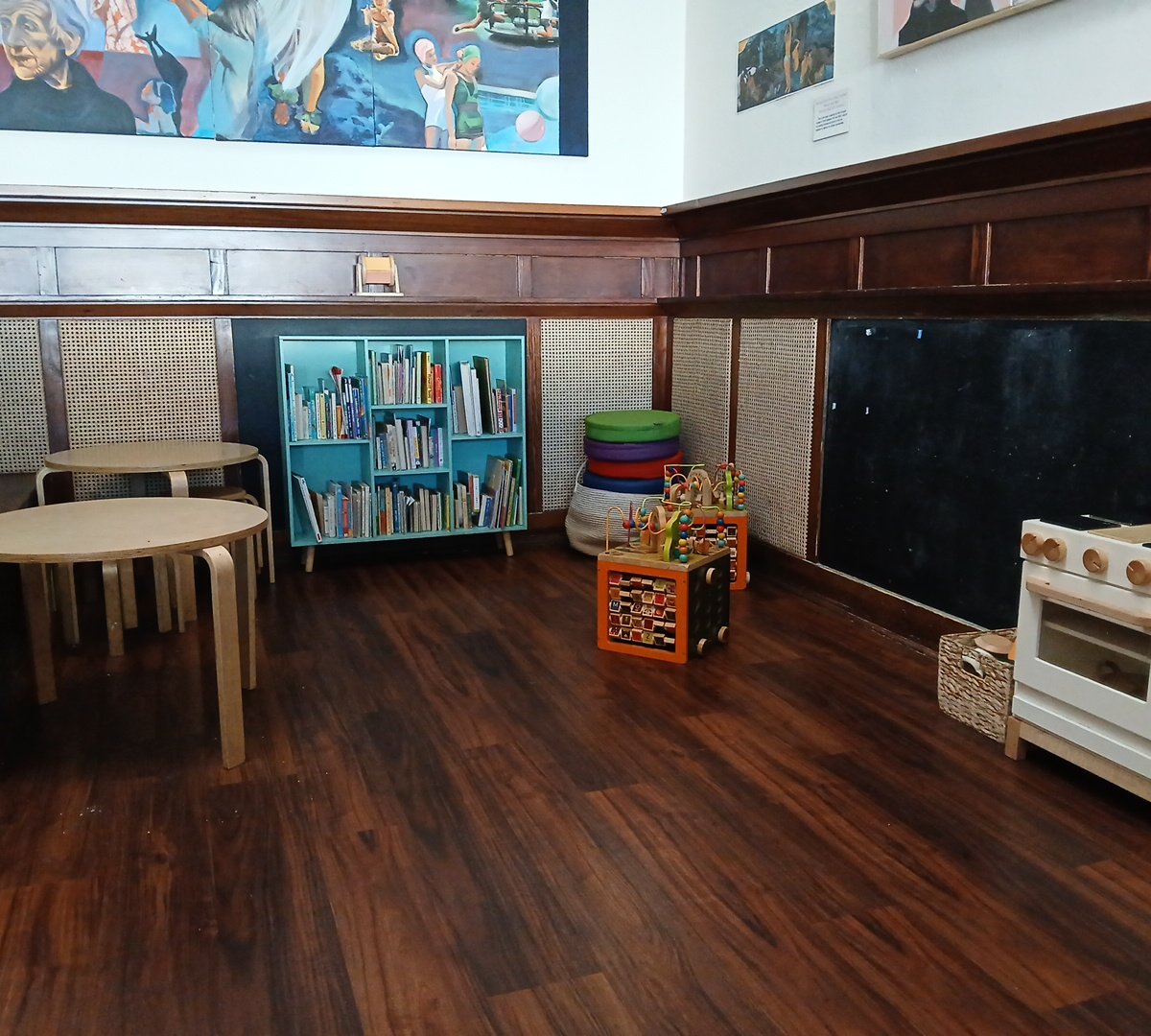 Interior of Zocalo Coffeehouse, specialty coffee shop in Oakland