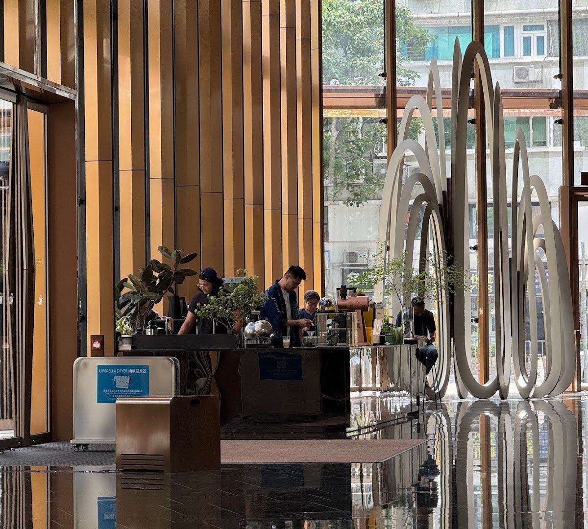 Interior of Another Shot!, specialty coffee shop in Hong Kong