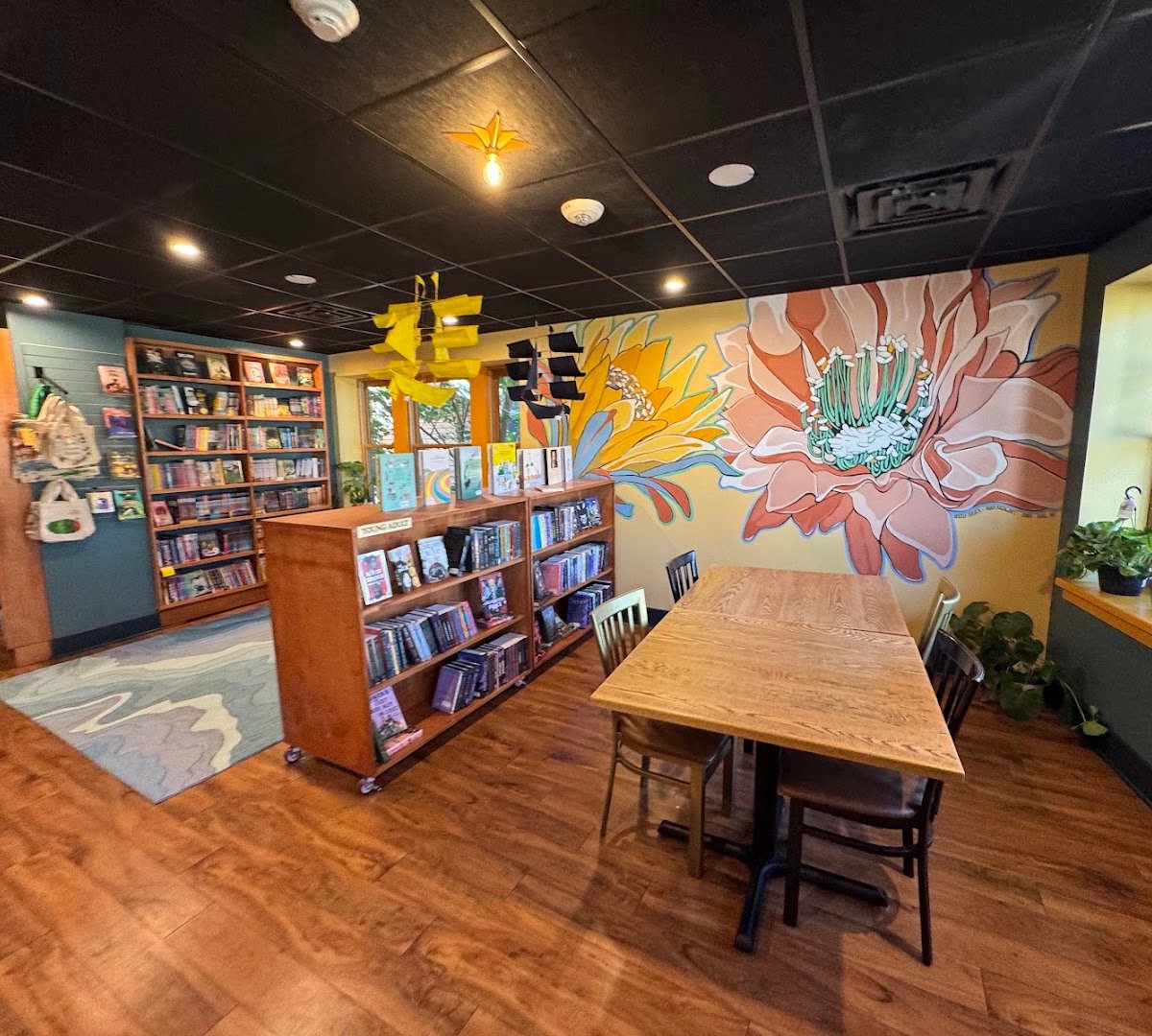 Interior of The Siren and The Sea, specialty coffee shop in Rochester