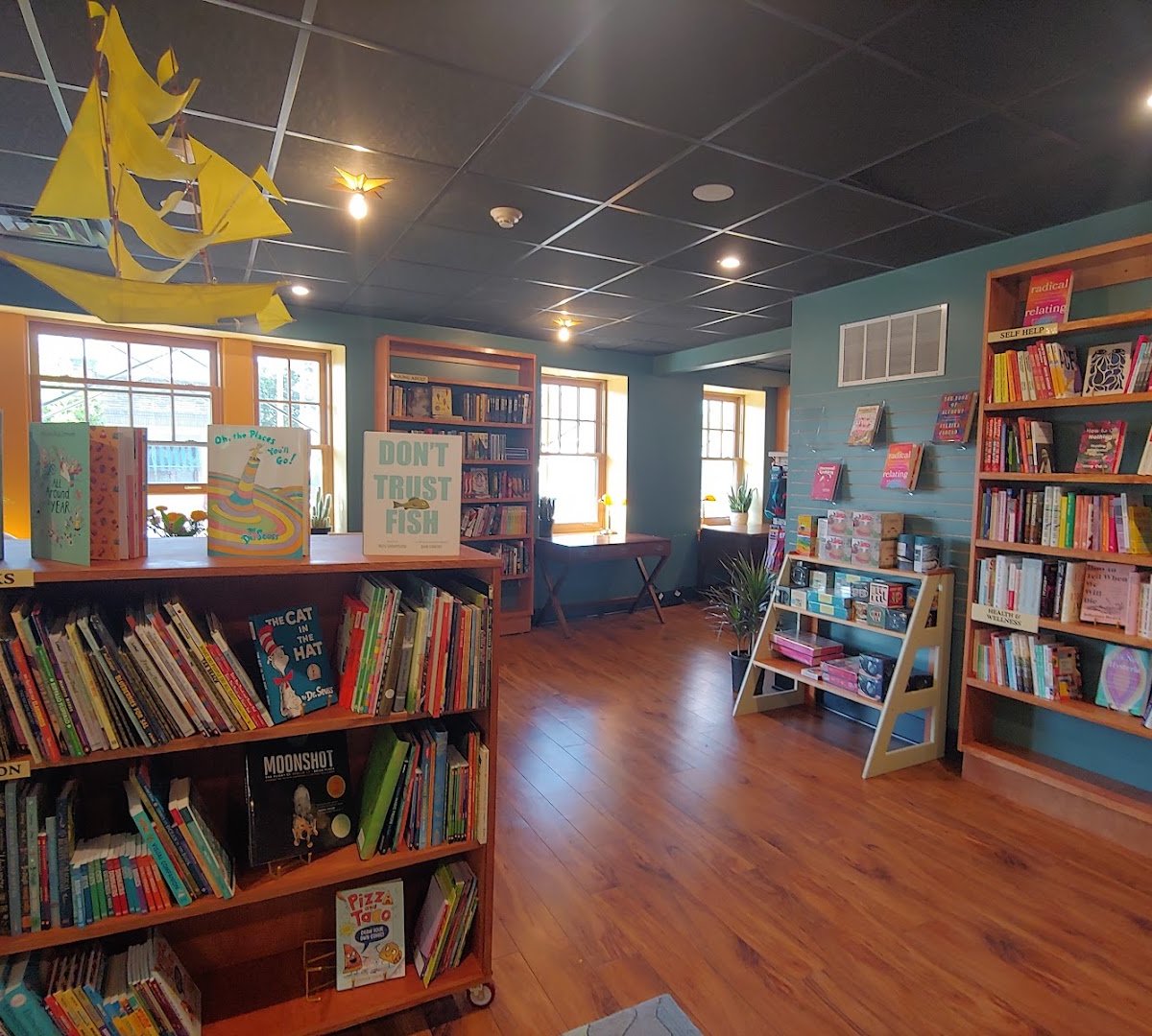 Interior of The Siren and The Sea, specialty coffee shop in Rochester