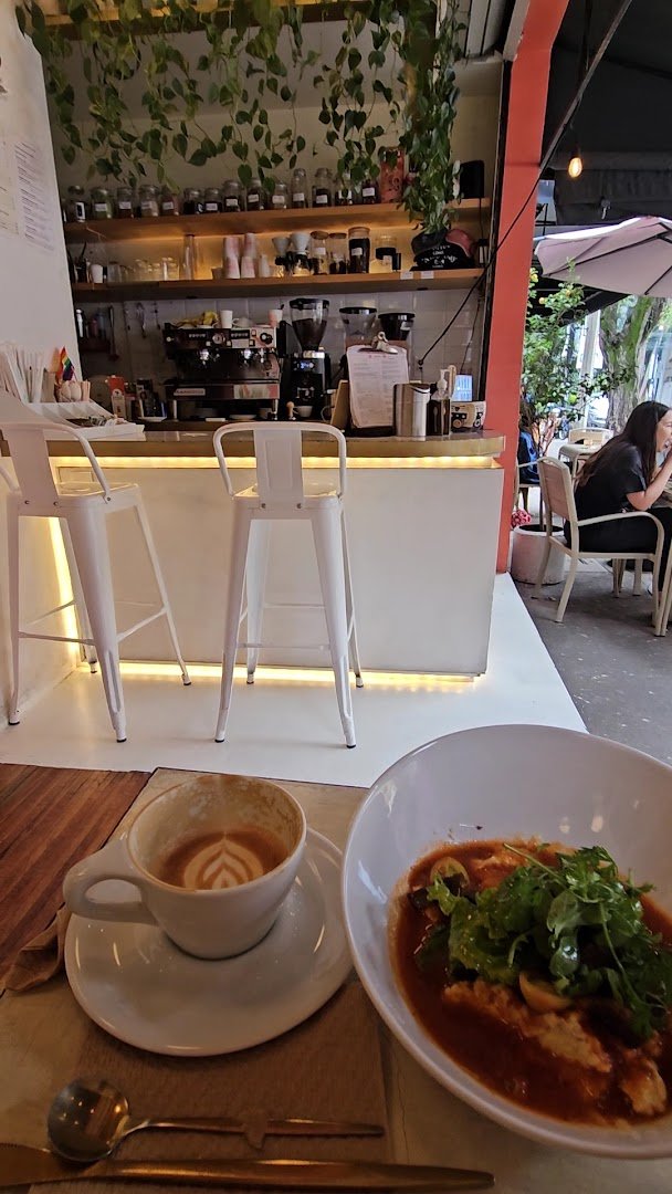 Interior of Nice Day Coffee, specialty coffee shop in Mexico City