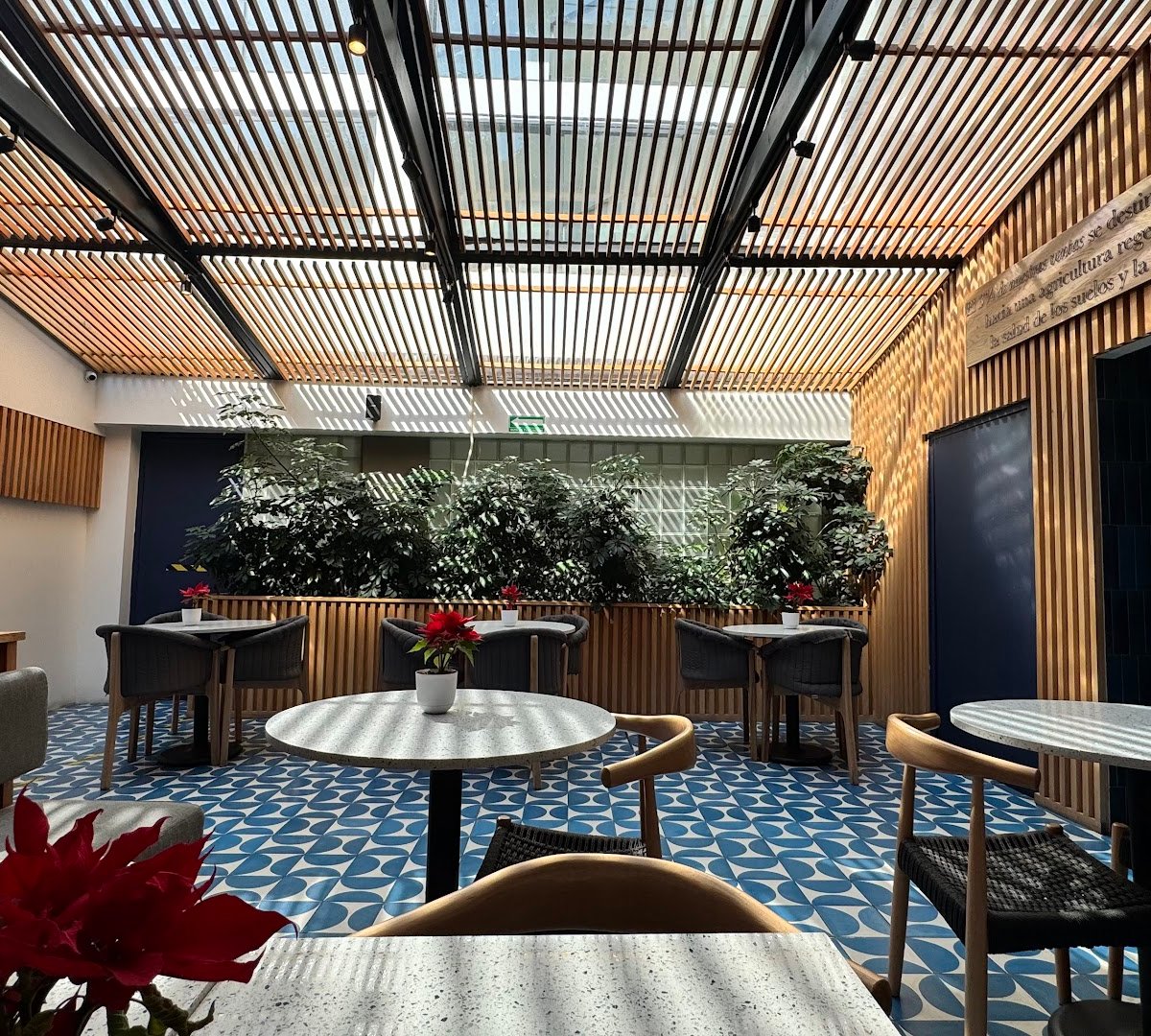 Interior of Libertario Coffee Roasters - Roma Norte, specialty coffee shop in Mexico City