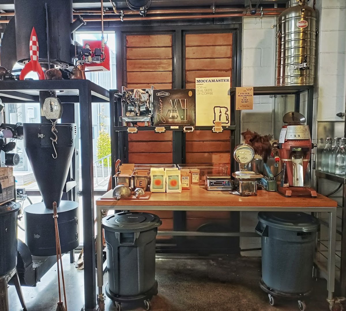Interior of Prefab, specialty coffee shop in Wellington