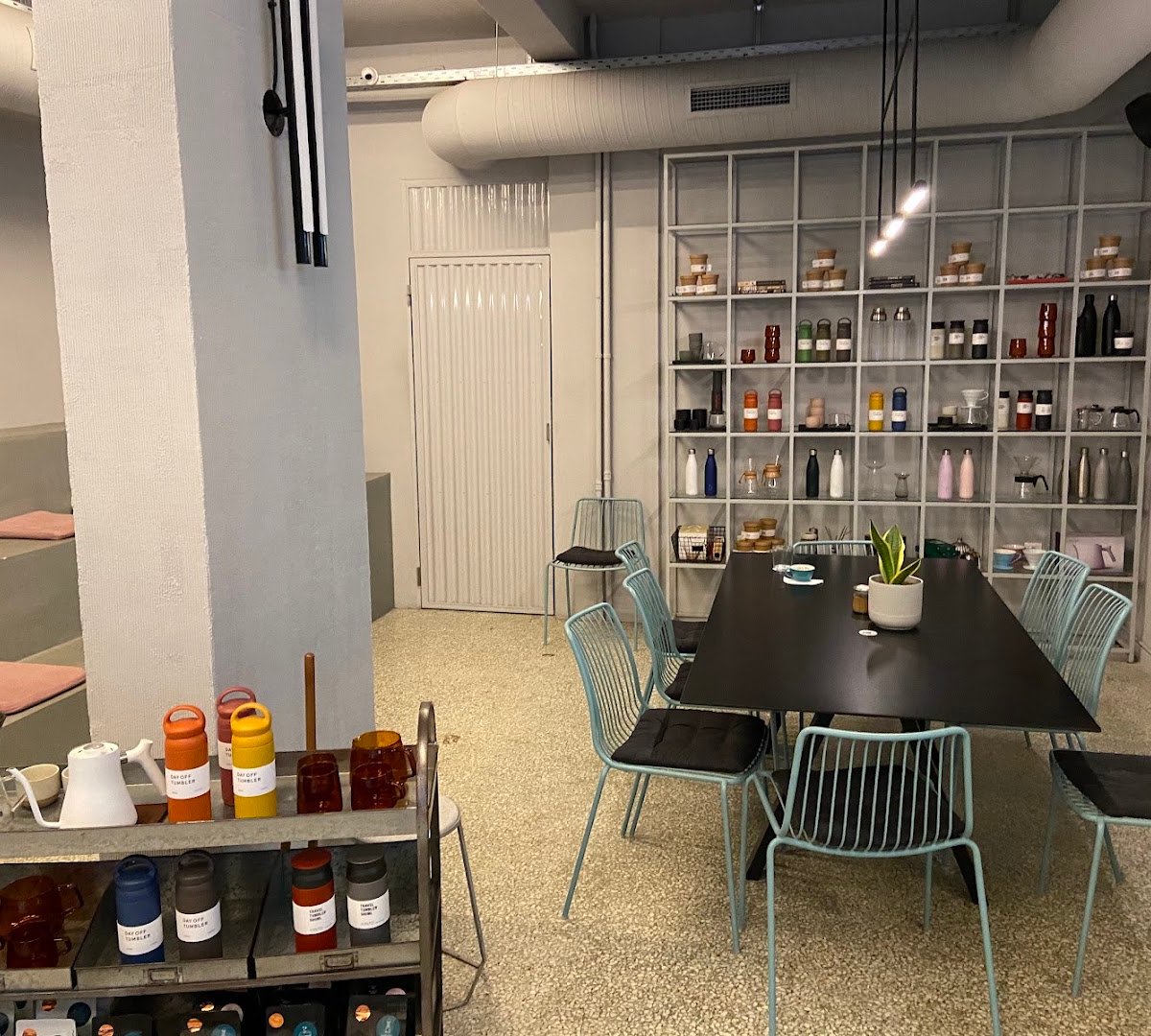 Interior of THIRD PLACE, specialty coffee shop in Athens