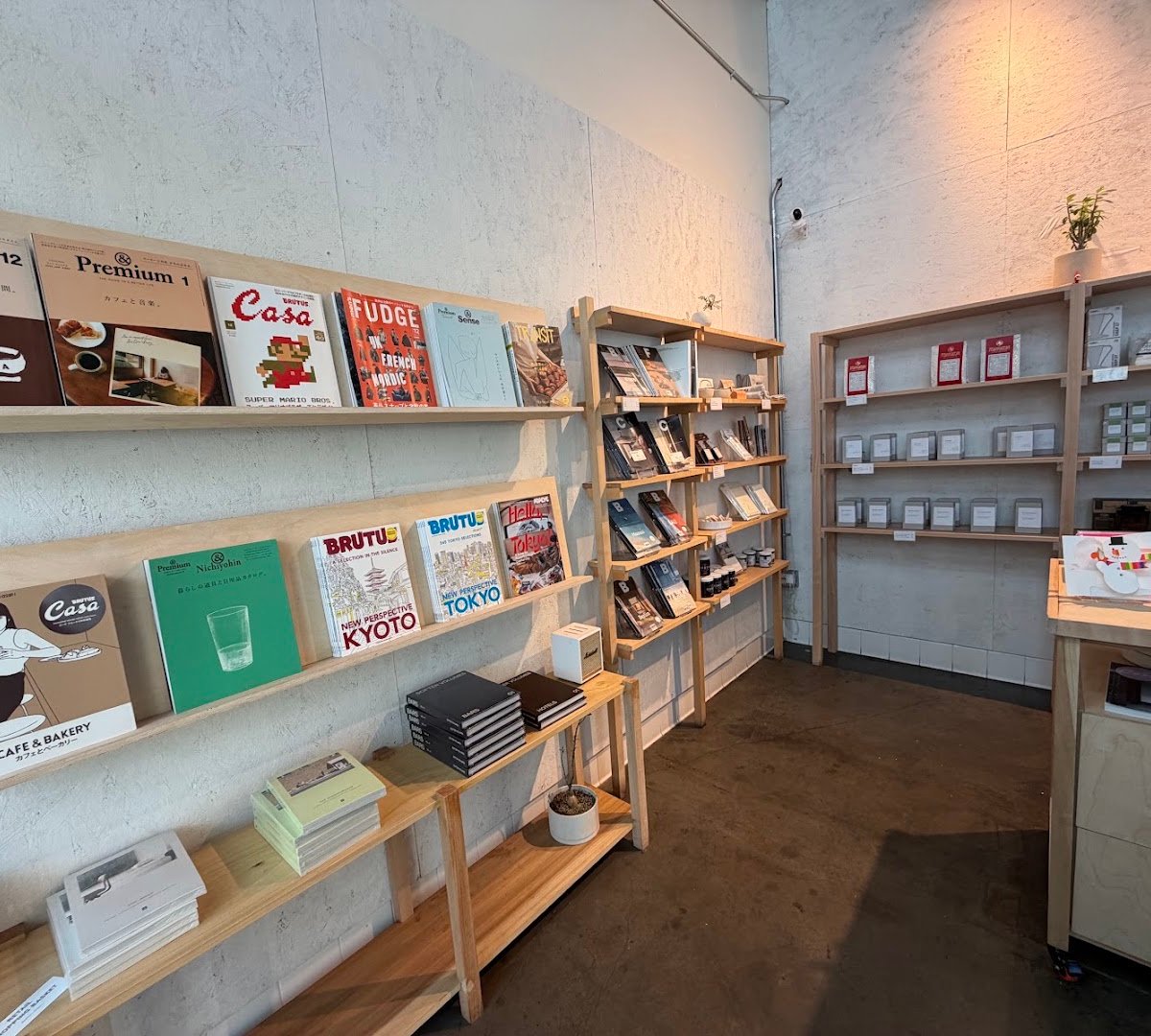 Interior of Rikka Fika, specialty coffee shop in San Diego