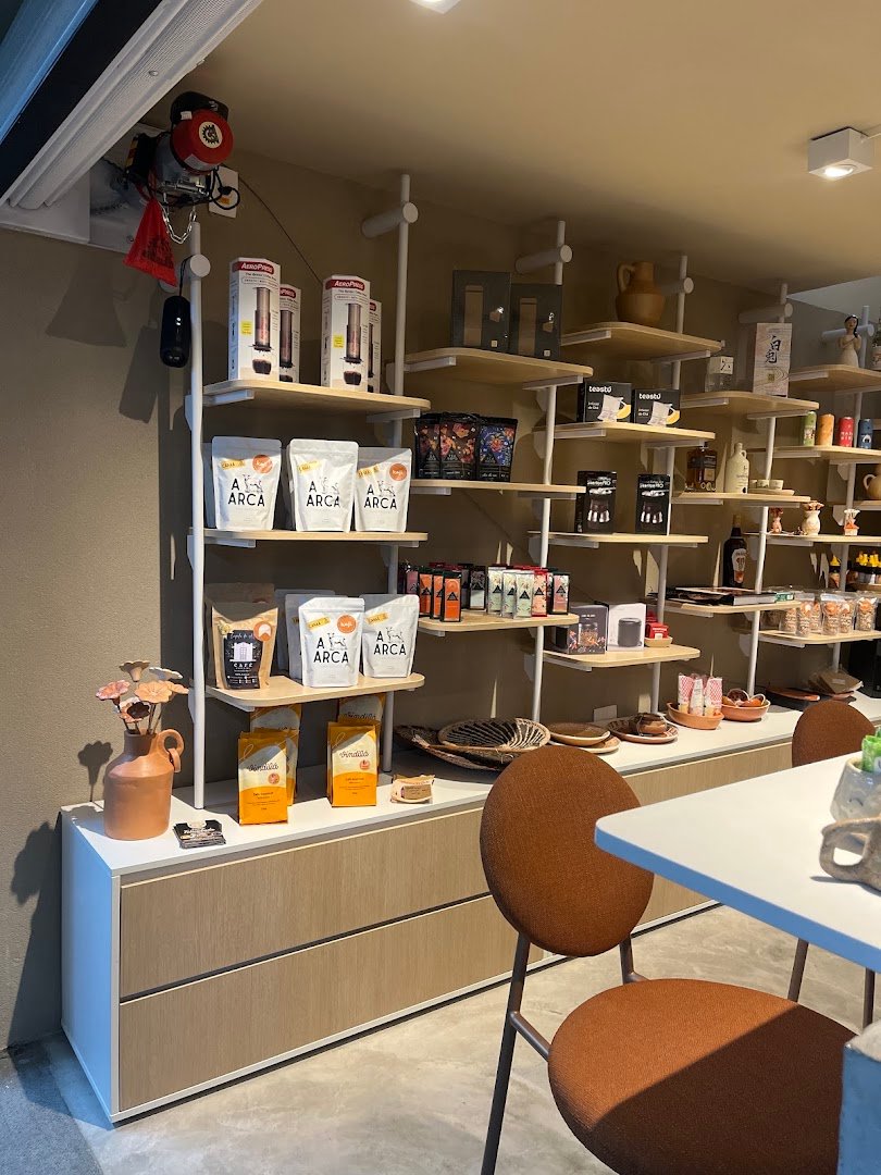 Interior of Kaji coffee & curio market, specialty coffee shop in São Paulo