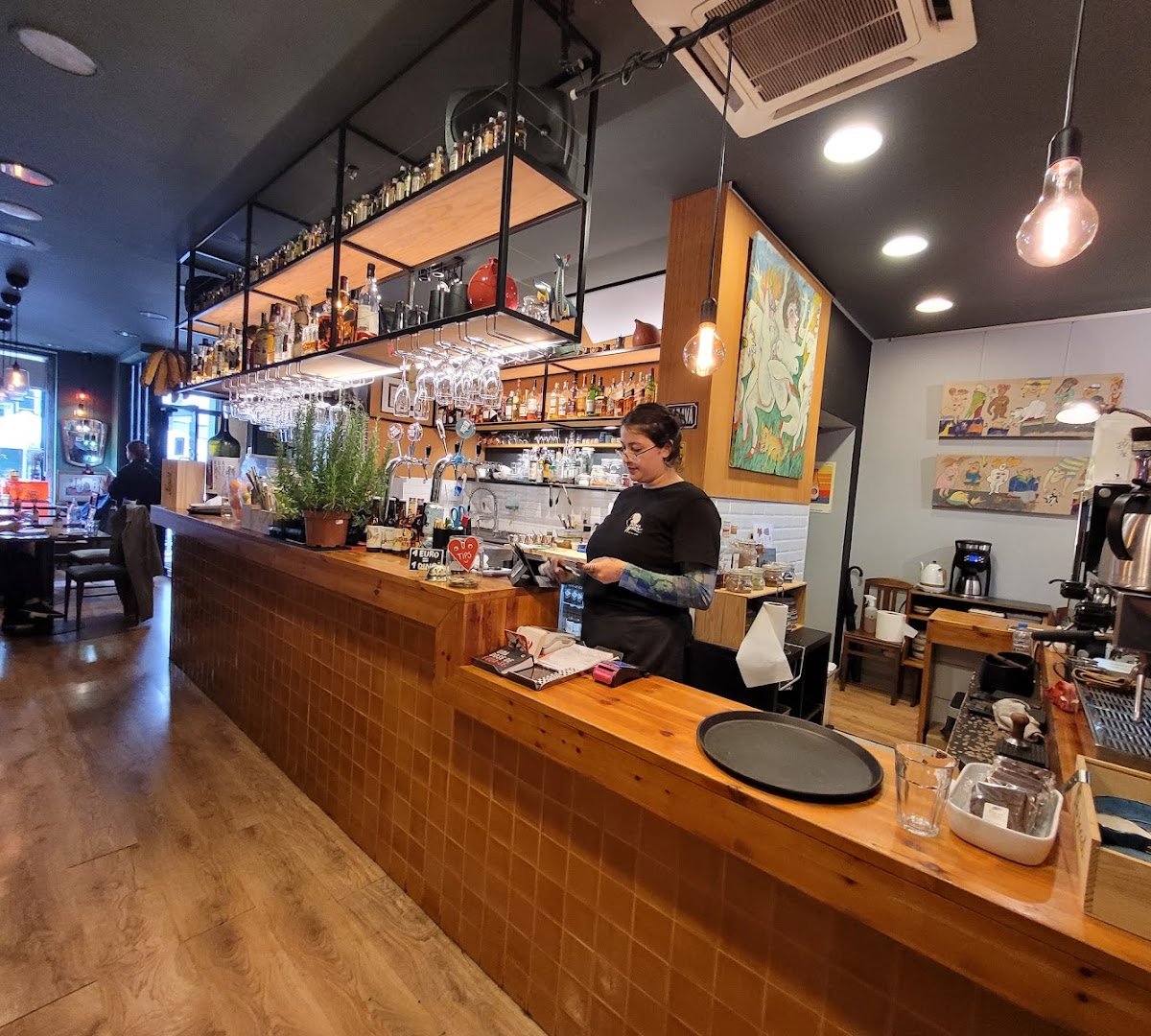 Interior of Dona Mira - Café, Bar e Cultura, specialty coffee shop in Porto