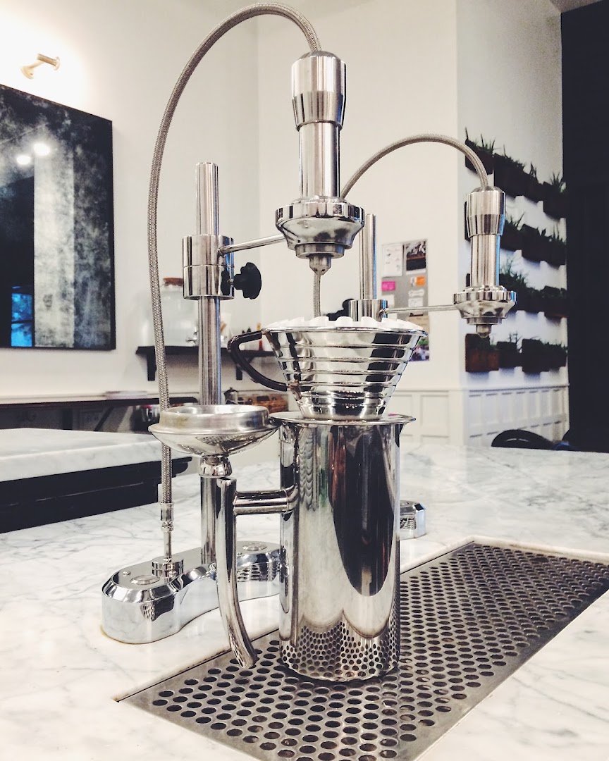 Interior of Buddy Brew Coffee, specialty coffee shop in Tampa-St. Petersburg