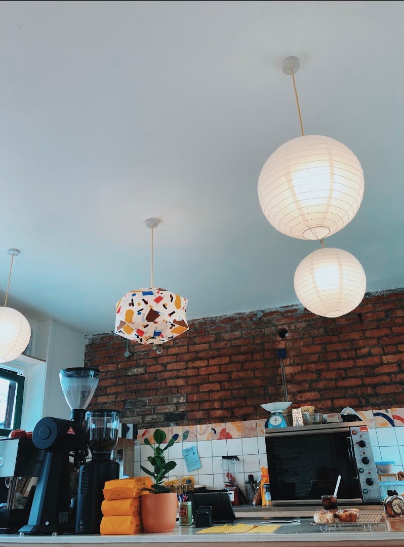 Interior of Grapefruit Coffee &, specialty coffee shop in Manchester