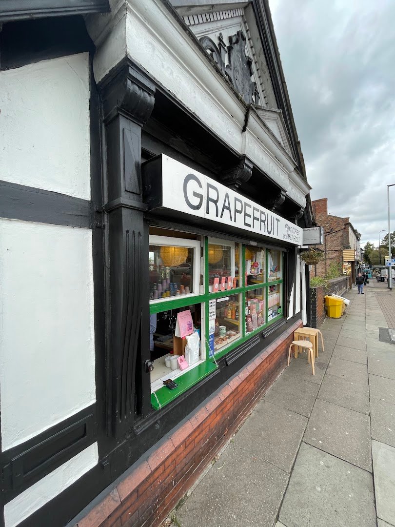 Storefront of Grapefruit Coffee &, specialty coffee shop in Manchester