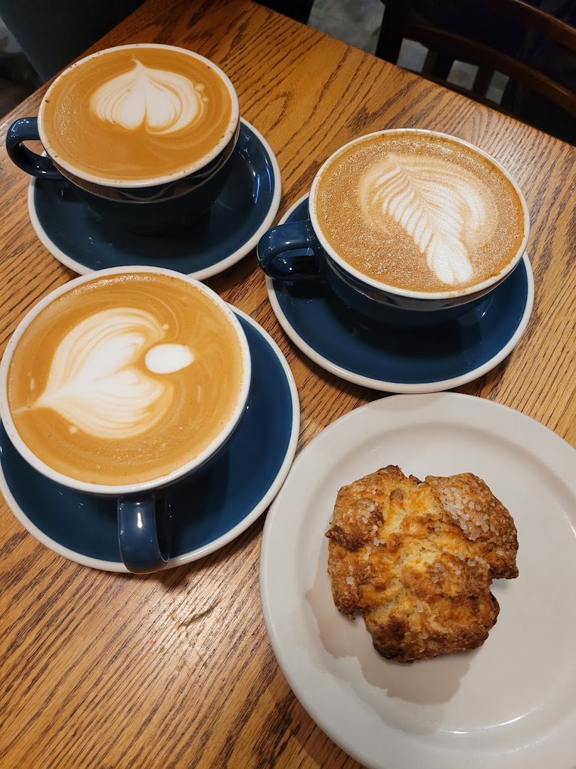 Coffee at Cafe Myriade, specialty coffee shop in Montreal