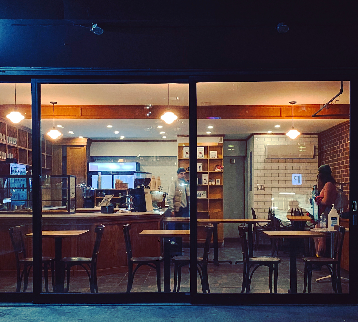 Interior of Cafe Myriade, specialty coffee shop in Montreal