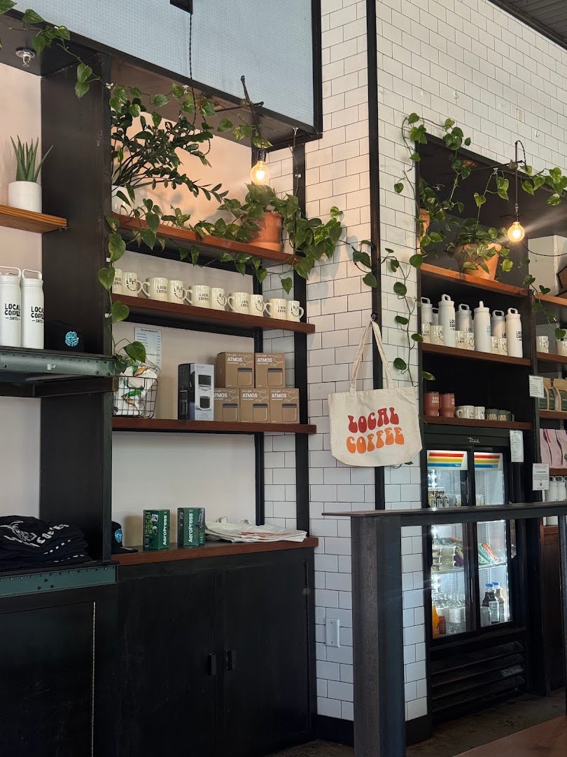 Interior of Local Coffee, specialty coffee shop in San Antonio