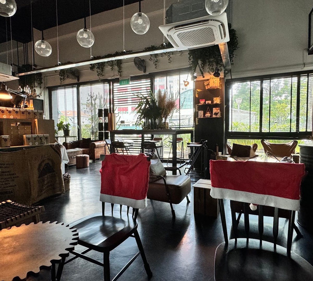 Interior of 20grams Coffee Roastery, specialty coffee shop in Singapore
