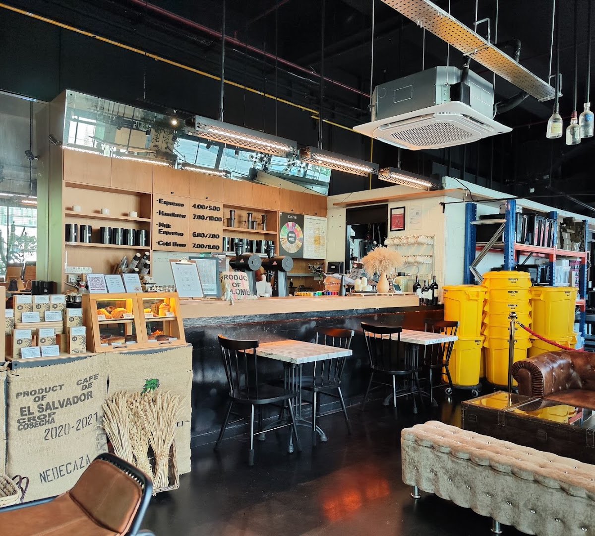 Interior of 20grams Coffee Roastery, specialty coffee shop in Singapore