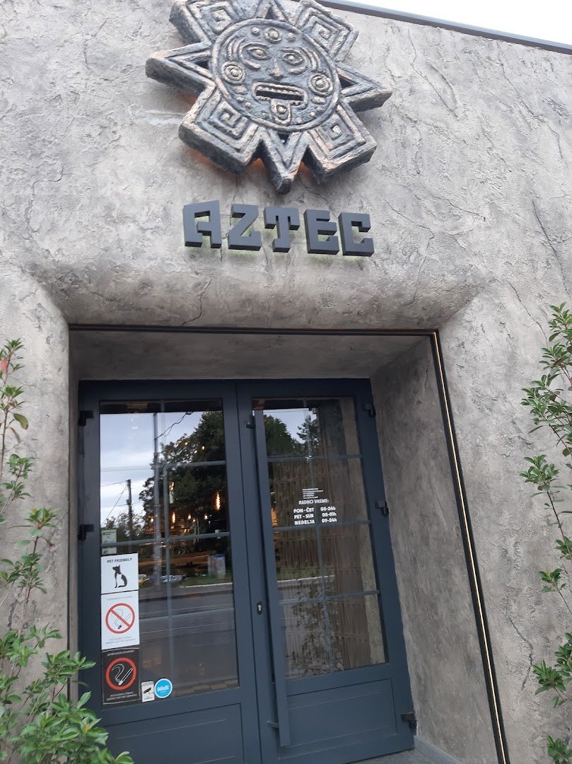 Storefront of Aztec, specialty coffee shop in Belgrade
