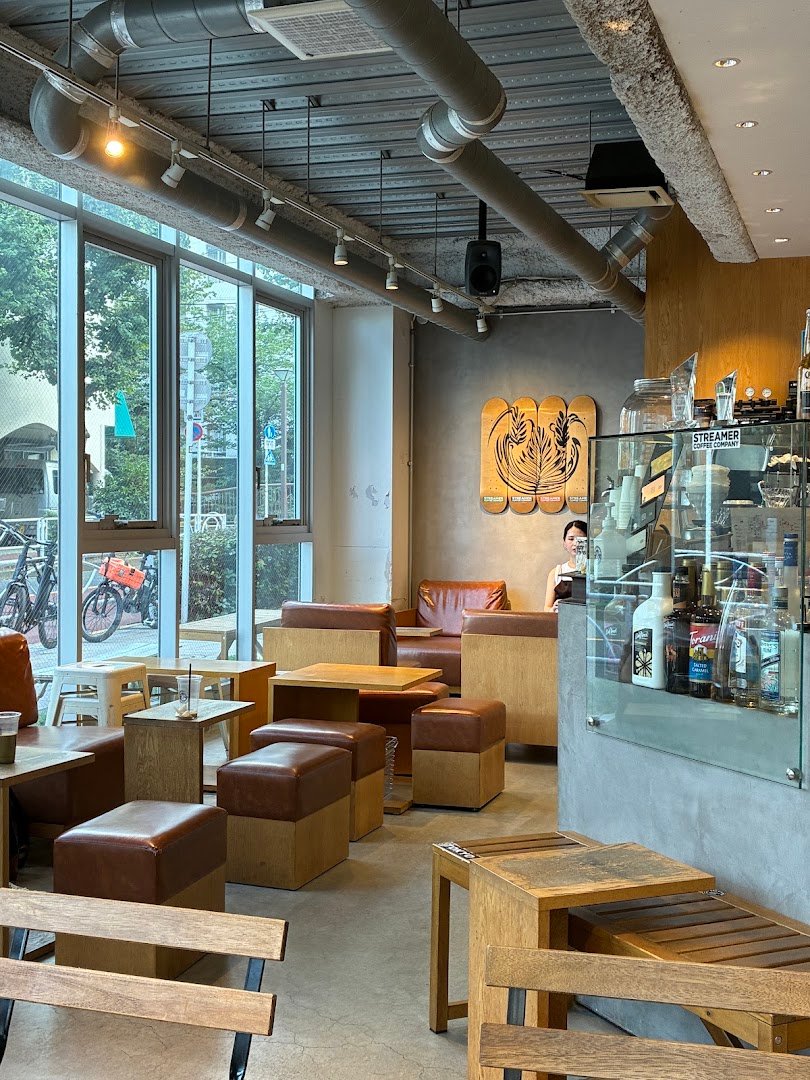 Interior of Streamer Coffee Company Nakameguro, specialty coffee shop in Tokyo