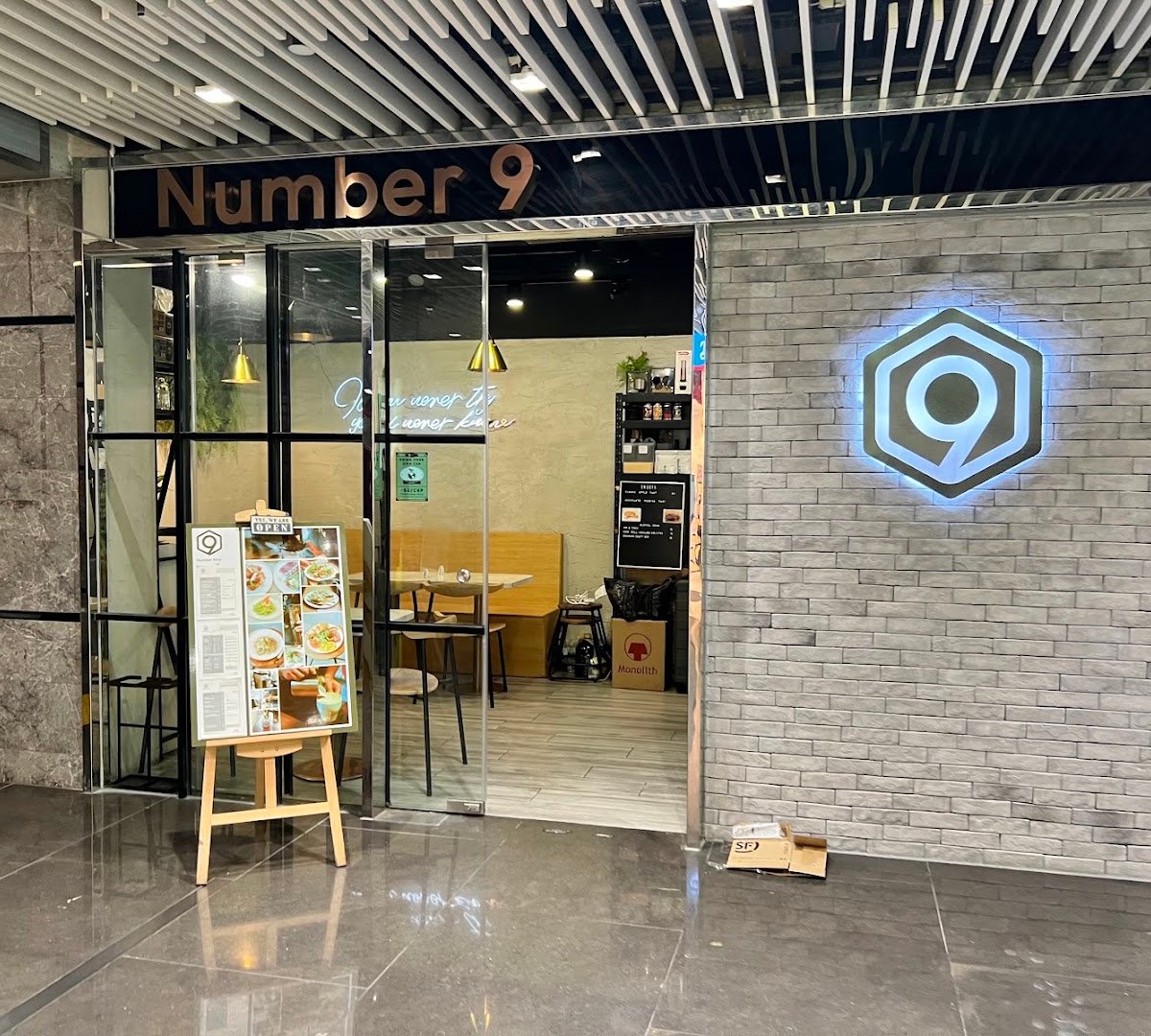 Storefront of Number 9 Coffee, specialty coffee shop in Hong Kong