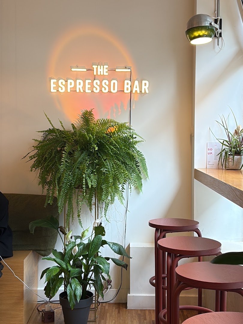 Interior of The Espresso Bar, specialty coffee shop in Warsaw