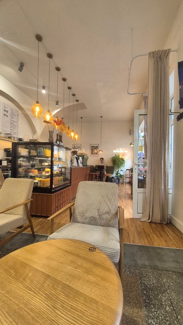 Interior of The Espresso Bar, specialty coffee shop in Warsaw