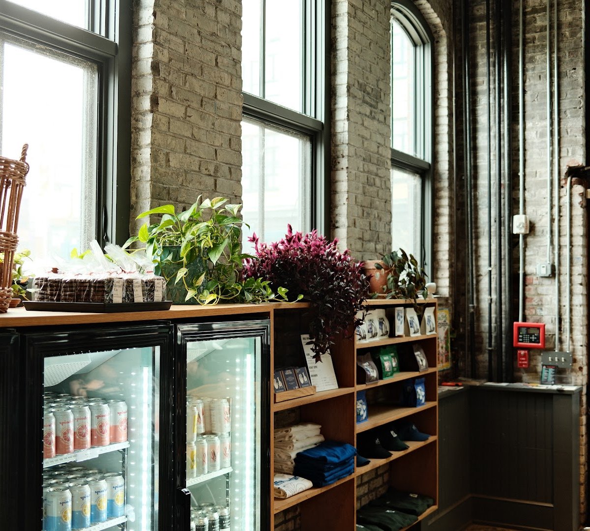 Interior of ReAnimator Coffee, specialty coffee shop in Philadelphia
