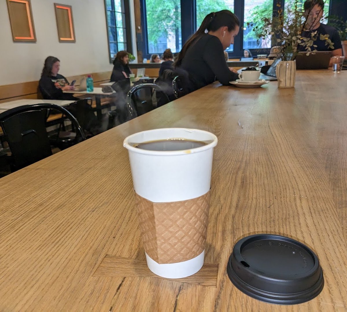 Interior of ReAnimator Coffee, specialty coffee shop in Philadelphia