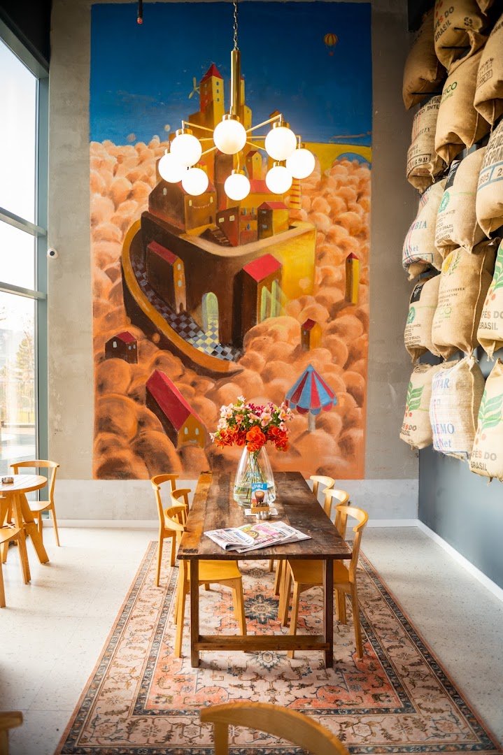 Interior of Kafeterija | Skyline, specialty coffee shop in Belgrade