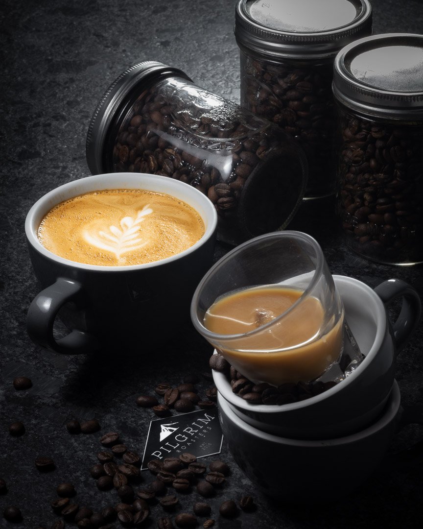 Coffee at Pilgrim Roasters, specialty coffee shop in Philadelphia