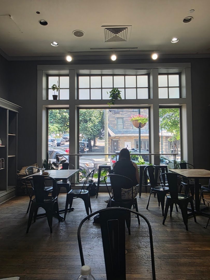 Interior of Pilgrim Roasters, specialty coffee shop in Philadelphia