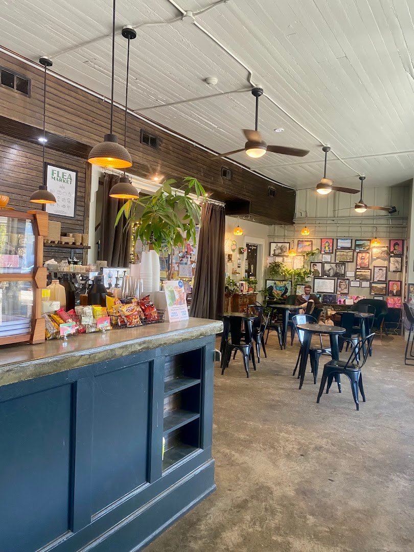 Interior of Old Road Coffee, specialty coffee shop in New Orleans