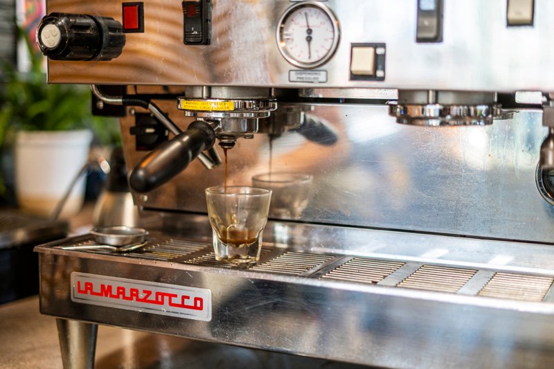 Coffee at Old Road Coffee, specialty coffee shop in New Orleans