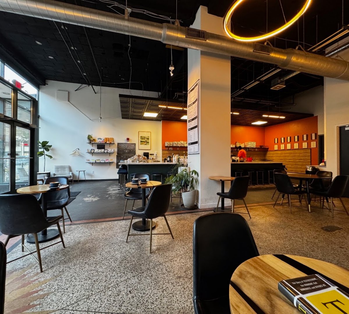 Interior of Canary Coffee Bar, specialty coffee shop in Milwaukee
