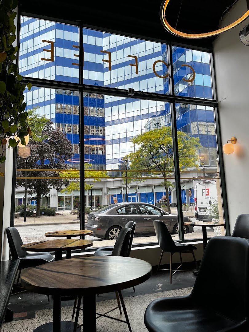 Interior of Canary Coffee Bar, specialty coffee shop in Milwaukee
