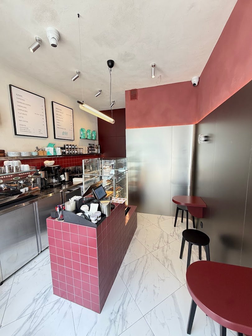 Interior of GRKY Espresso Bar, specialty coffee shop in Warsaw